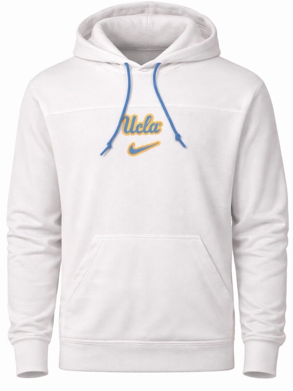 Nike UCLA Bruins Team Issued Hoodie Waffle Knit White Sideline Men’s Size XL NWT - Picture 1 of 15
